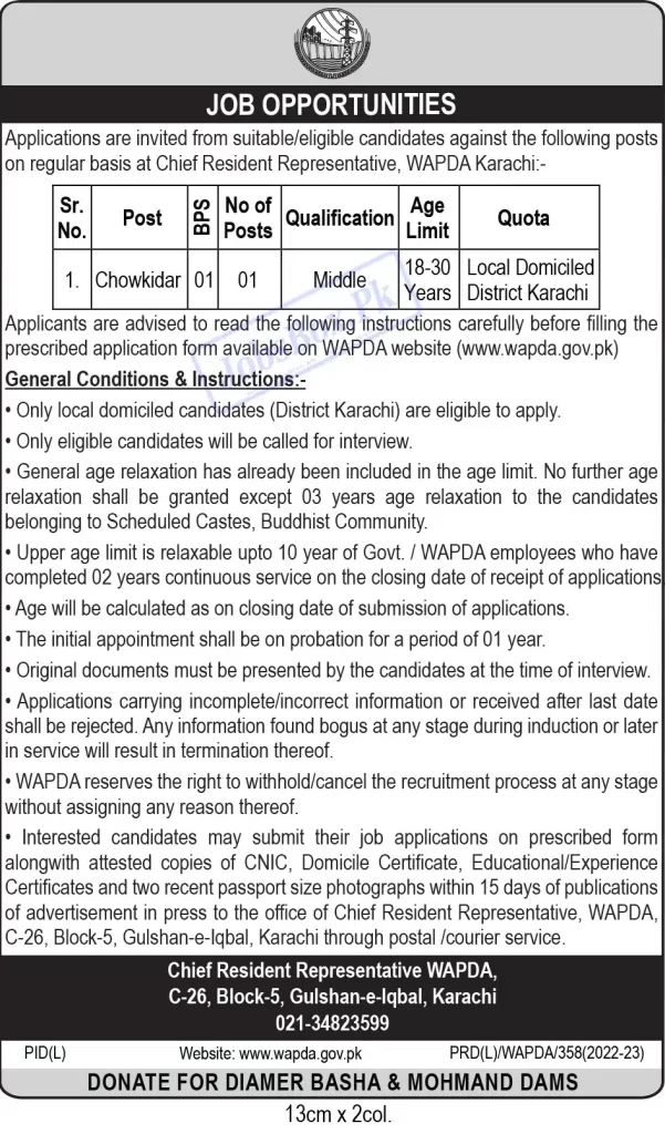 WAPDA Jobs 2023