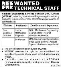 National Engineering Services Pakistan NESPAK Jobs 2023