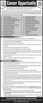 Islamabad Healthcare Regulatory Authority IHRA Career Jobs 2023