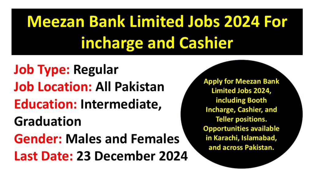 Meezan Bank Limited Jobs