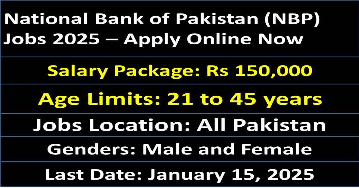 National Bank of Pakistan (NBP) Jobs 2025